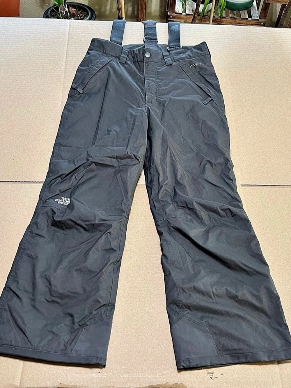 The North Face Freedom Bib Men's Charcoal Snow Pants Size Large